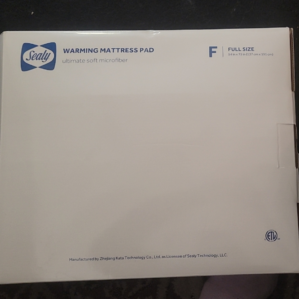Sealy White Warming Mattress Pad - Full Size